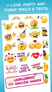 Flirty Dirty Emoticons - Adult Emoji for Texts and Romantic Couples screenshot 1