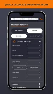 Site Stabilization Calculator screenshot 1