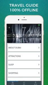 Dubai Travel Guide with Offline Street Map screenshot 0