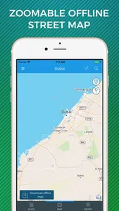 Dubai Travel Guide with Offline Street Map screenshot 2