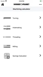 Dormer Pramet Calculators screenshot 0