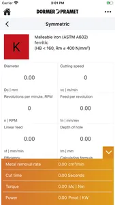 Dormer Pramet Calculators screenshot 2