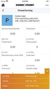 Dormer Pramet Calculators screenshot 3