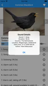 BirdSounds Europe screenshot 1