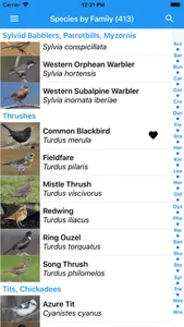 BirdSounds Europe screenshot 2