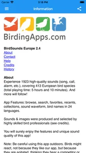 BirdSounds Europe screenshot 4