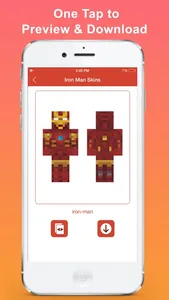 Iron Skins for Minecraft - ironman edition Free screenshot 1