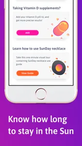 SunDay: Vitamin D & UV Tracker screenshot 2