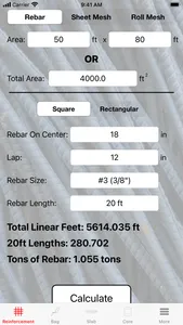 Rebar Calc screenshot 0