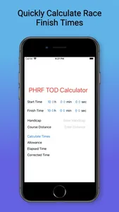 PHRF TOD Calculator screenshot 0