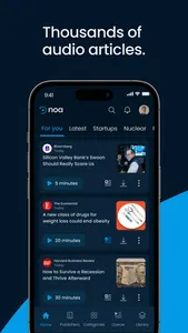 Noa: Listen to audio articles screenshot 3
