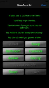 Sleep Data Recorder screenshot 1