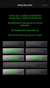 Sleep Data Recorder screenshot 2