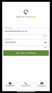 Selftrack Tracking screenshot 0