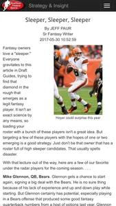 RTSports Fantasy Draft Guide screenshot 4