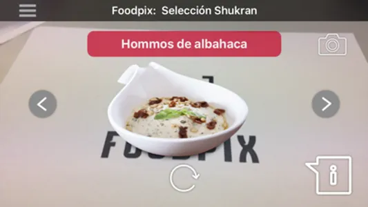 Foodpix: restaurants with augmented reality menus screenshot 0