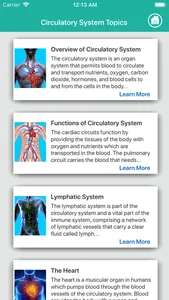 Anatomy : Circulatory System screenshot 5