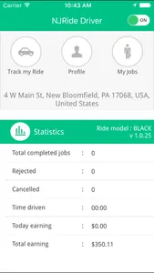 NJRide Driver screenshot 1