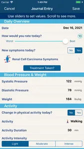 Kidney Cancer Manager screenshot 2