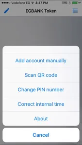 EGBANK Soft Token screenshot 1