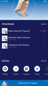 Radio Maria Spanish screenshot 2