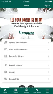 Evergreen Credit Union Mobile screenshot 0