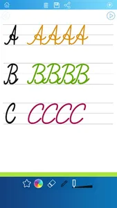 Handwriting Worksheets ABC 123 Educational Games For Children : Learn To Write The Letters Of The Alphabet In Script And Cursive screenshot 1