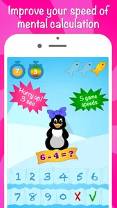 Icy Math Free Addition and Subtraction game for kids and adults good brain training and fun mental maths tricks screenshot 3
