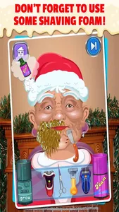 Santas Christmas Shaving Salon screenshot 1