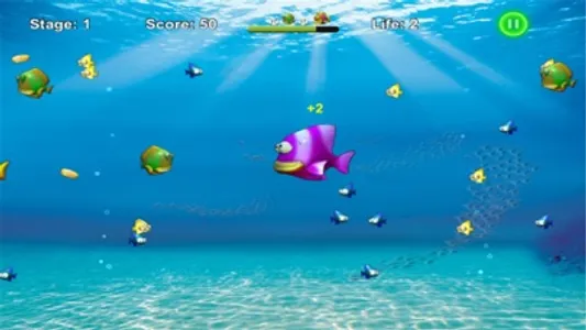 Hungry Fish Free Version：classic big fish eat smal screenshot 1