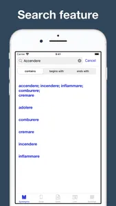 Latin synonym dictionary screenshot 1