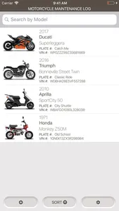 Motorcycle Maintenance Log screenshot 1