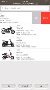 Motorcycle Maintenance Log screenshot 3