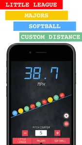 Baseball Pitch Speed Radar Gun screenshot 3