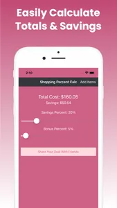 Shopping % Calculator Discount screenshot 0