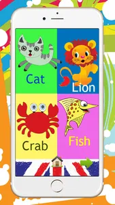Basic First Words Educational For Toddlers And Preschool Children Teaching English Language screenshot 0