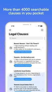 Legal Agreement Clause screenshot 0