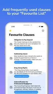 Legal Agreement Clause screenshot 2