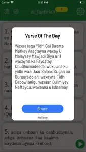 Somali  Quran Offline screenshot 5