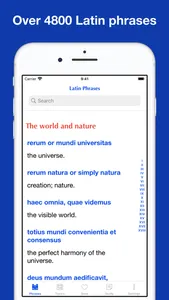 Latin Phrasebook screenshot 0