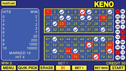 Keno Casino Games screenshot 0