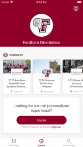 Fordham Orientation screenshot 1