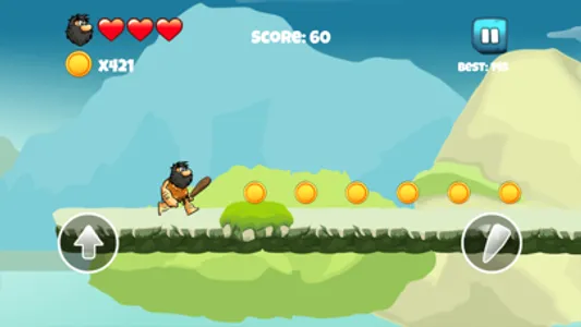 Dinosaur vs Caveman - Dino Hunting Games for Kids screenshot 2