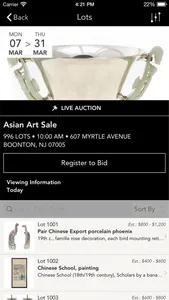 Millea Bros. Auctions screenshot 1