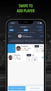 LineupHQ for DraftKings screenshot 2