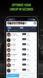 LineupHQ for DraftKings screenshot 3