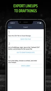 LineupHQ for DraftKings screenshot 6