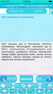 Interventional Radiology Test Bank & Exam Review App : 1700 Study Notes, flashcards, Concepts & Practice Quiz screenshot 2