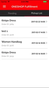 ONESHOP Merchant Fulfilment screenshot 1