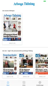 Arboga Tidning e-tidning screenshot 0